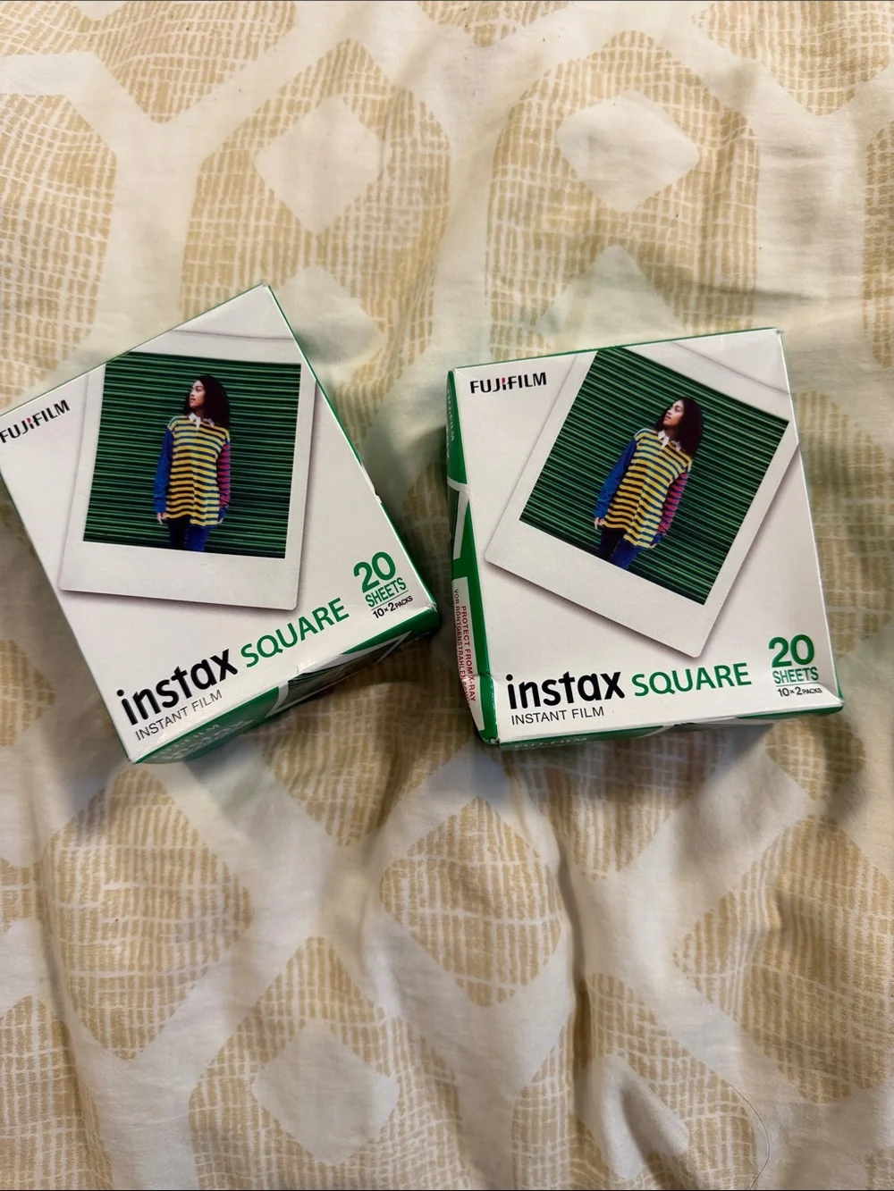 Fujifilm Instax Square Instant Film - White & Green Packaging (2 Packs)